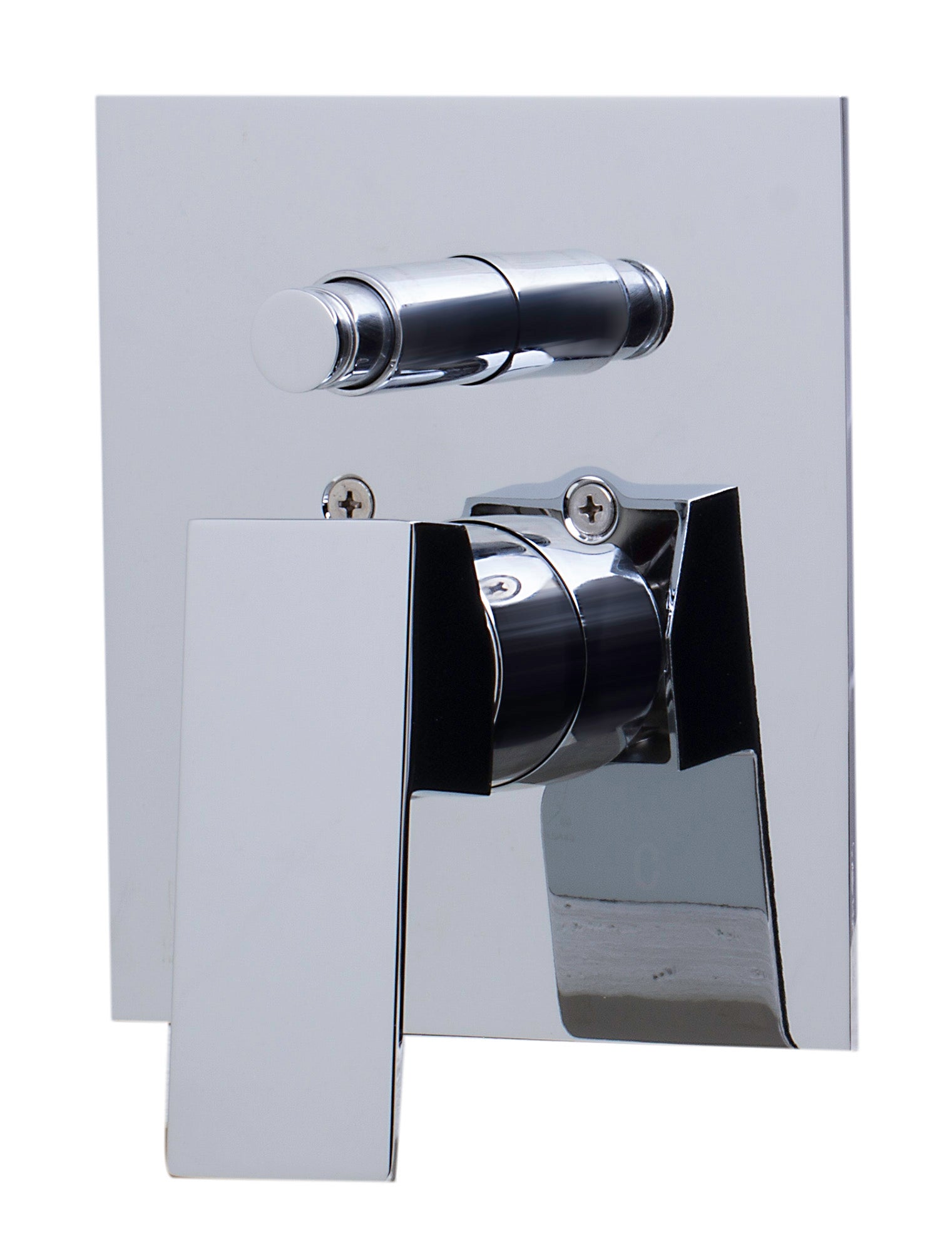 ALFI brand AB5601-PC Polished Chrome Shower Valve Mixer with Square Lever Handle and Diverter, Brass