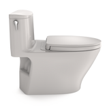 TOTO Nexus One-Piece Elongated 1.28 GPF Universal Height Toilet with CEFIONTECT and SS124 SoftClose Seat, WASHLET+ Ready, Colonial White, Vitreous China, MS642124CEFG#11