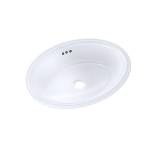 Alternate Image for TOTO Dartmouth 18-3/4" x 13-3/4" Oval Undermount Bathroom Sink, Cotton White, Vitreous China, LT641#01