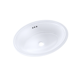 TOTO Dartmouth 18-3/4" x 13-3/4" Oval Undermount Bathroom Sink, Cotton White, Vitreous China, LT641#01