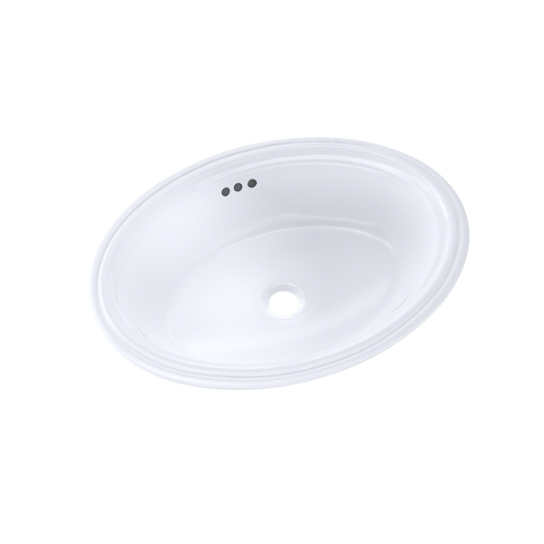 TOTO Dartmouth 18-3/4" x 13-3/4" Oval Undermount Bathroom Sink, Cotton White, Vitreous China, LT641#01