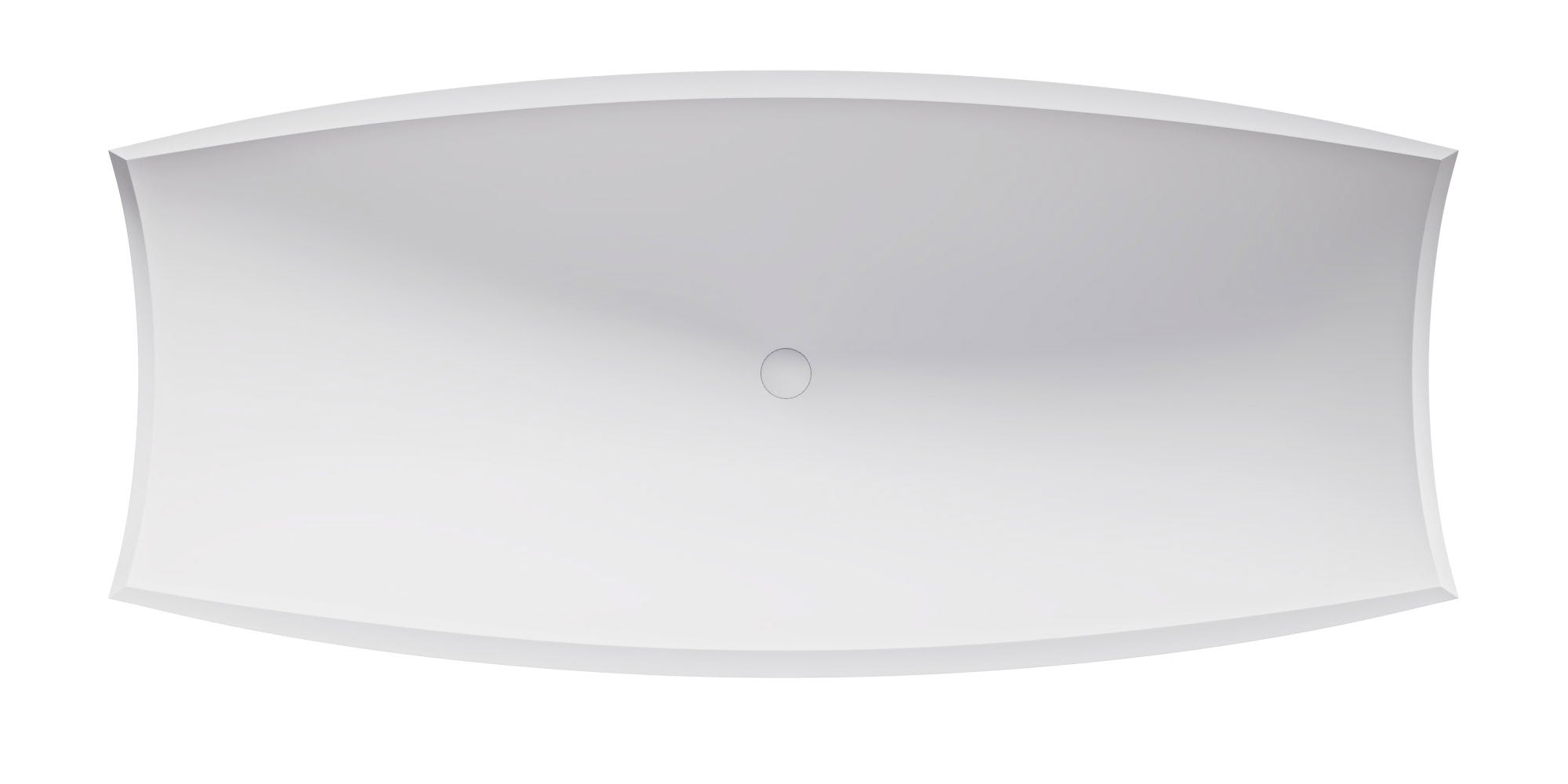 ALFI brand 71" Solid Surface Resin Free Standing Oval Bathtub, White Matte, HammockTub2-WM