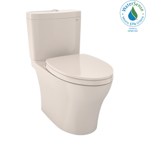 Alternate Image for TOTO Aquia IV WASHLET+ Two-Piece Elongated Dual Flush 1.28 and 0.9 GPF Toilet with CEFIONTECT, Sedona Beige, Vitreous China, MS446124CEMGN#12