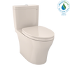 TOTO Aquia IV WASHLET+ Two-Piece Elongated Dual Flush 1.28 and 0.9 GPF Toilet with CEFIONTECT, Sedona Beige, Vitreous China, MS446124CEMGN#12