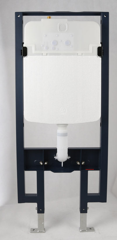 EAGO PWG380-BM Black Matte Dual Flush Wall Mounted Toilet Tank Carrier for WD101, WD332, WD333, Metal