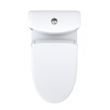 TOTO WASHLET+ Aquia IV One-Piece Elongated Dual Flush 1.28 and 0.9 GPF Toilet with S7A Contemporary Electric Bidet Seat, Cotton White, Vitreous China|Plastic, MW6464736CEMFGN#01