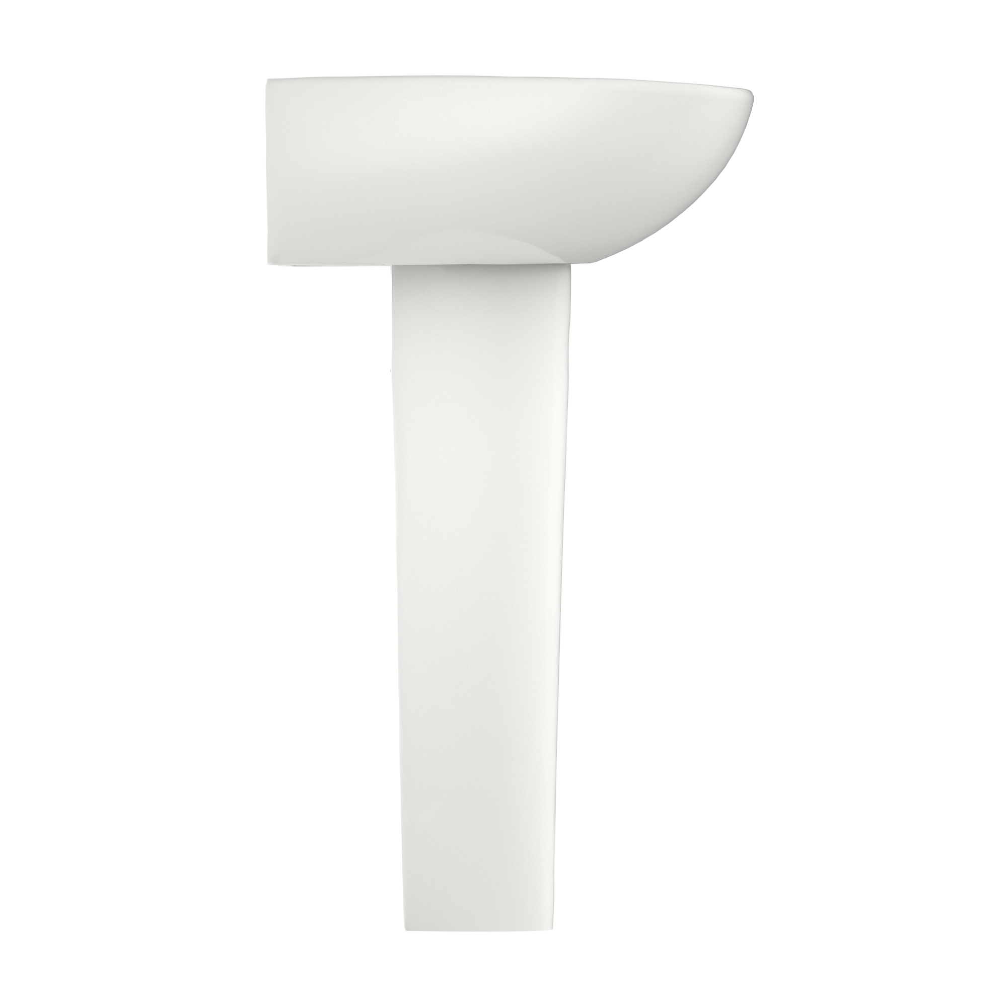 TOTO Supreme Oval Basin Pedestal Bathroom Sink with CeFiONtect for 4 Inch Center Faucets, Colonial White, Vitreous China, LPT241.4G#11
