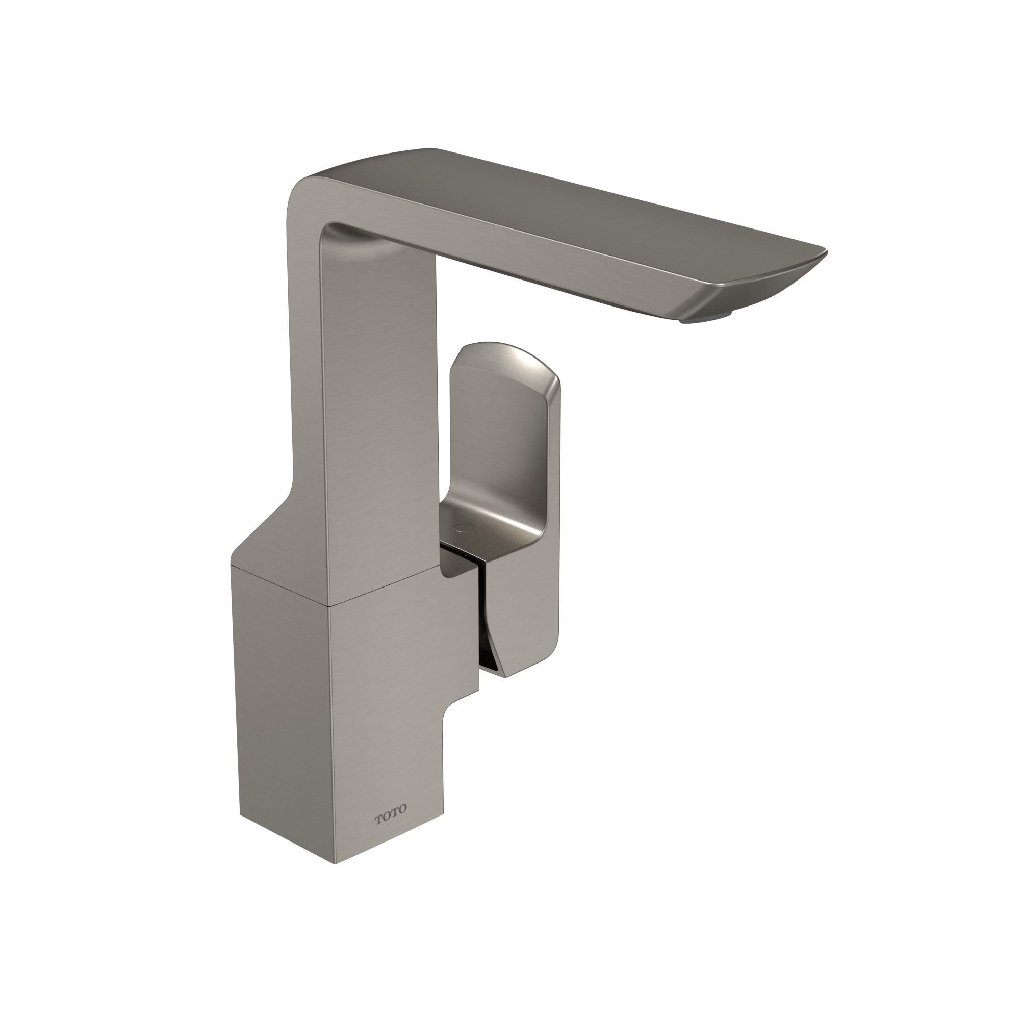 TOTO GR Series 1.2 GPM Single Side Handle Bathroom Sink Faucet with COMFORT GLIDE Technology and Drain Assembly, Brushed Nickel, Brass, TLG02309U#BN