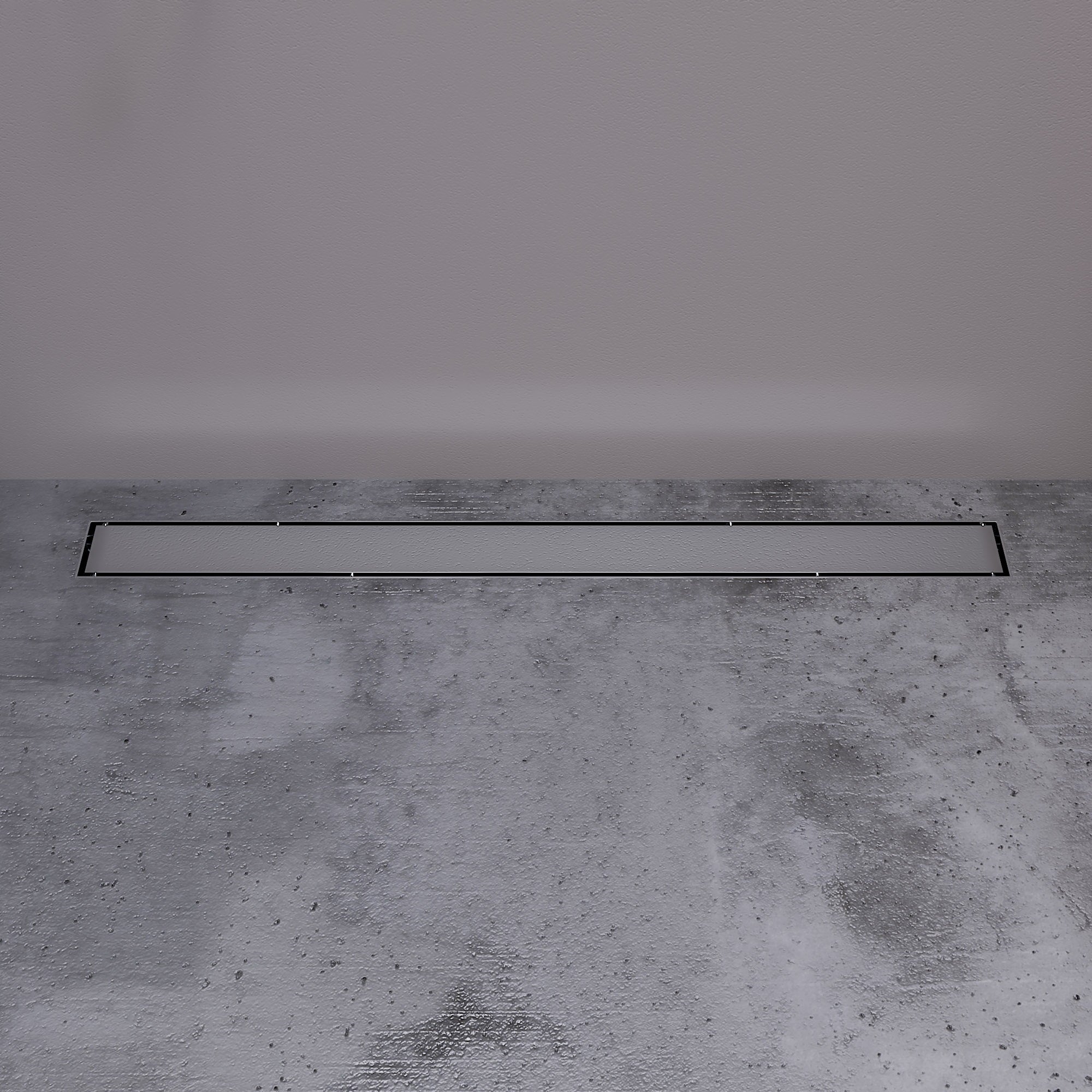 ALFI brand ABLD32B-PSS 32" Modern Polished Stainless Steel Linear Shower Drain with Solid Cover