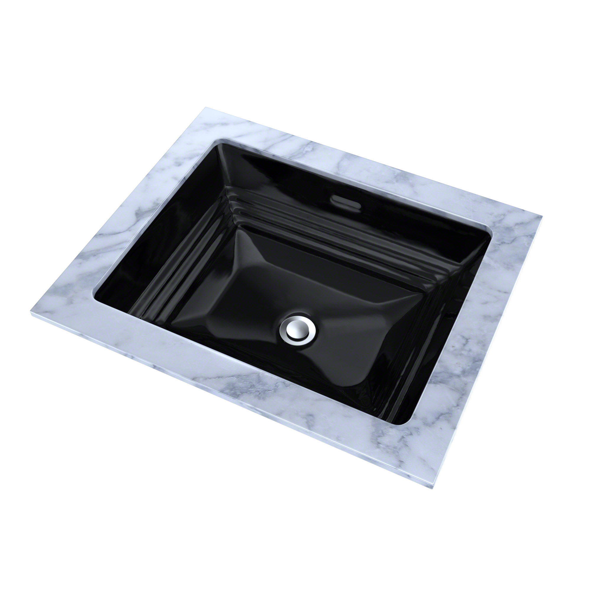 TOTO Promenade Rectangular Undermount Bathroom Sink, Ebony, Vitreous China, LT533#51