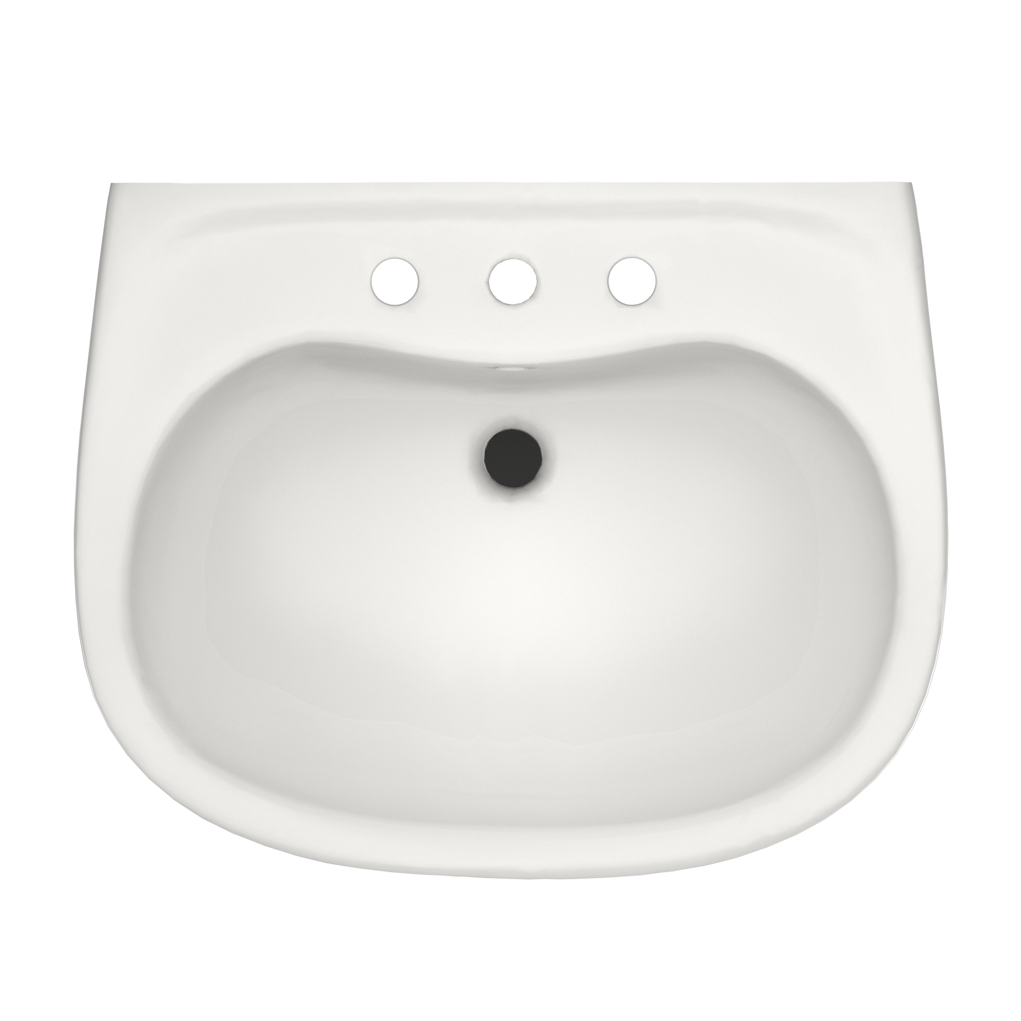 TOTO Prominence Oval Basin Pedestal Bathroom Sink with CeFiONtect for 8 inch Center Faucets, Colonial White, Vitreous China, LPT242.8G#11