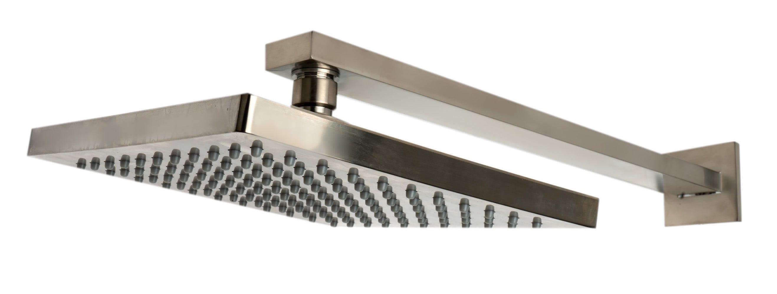 ALFI brand AB2830-BN Brushed Nickel 2 Way Thermostatic Square Shower Set, Brass