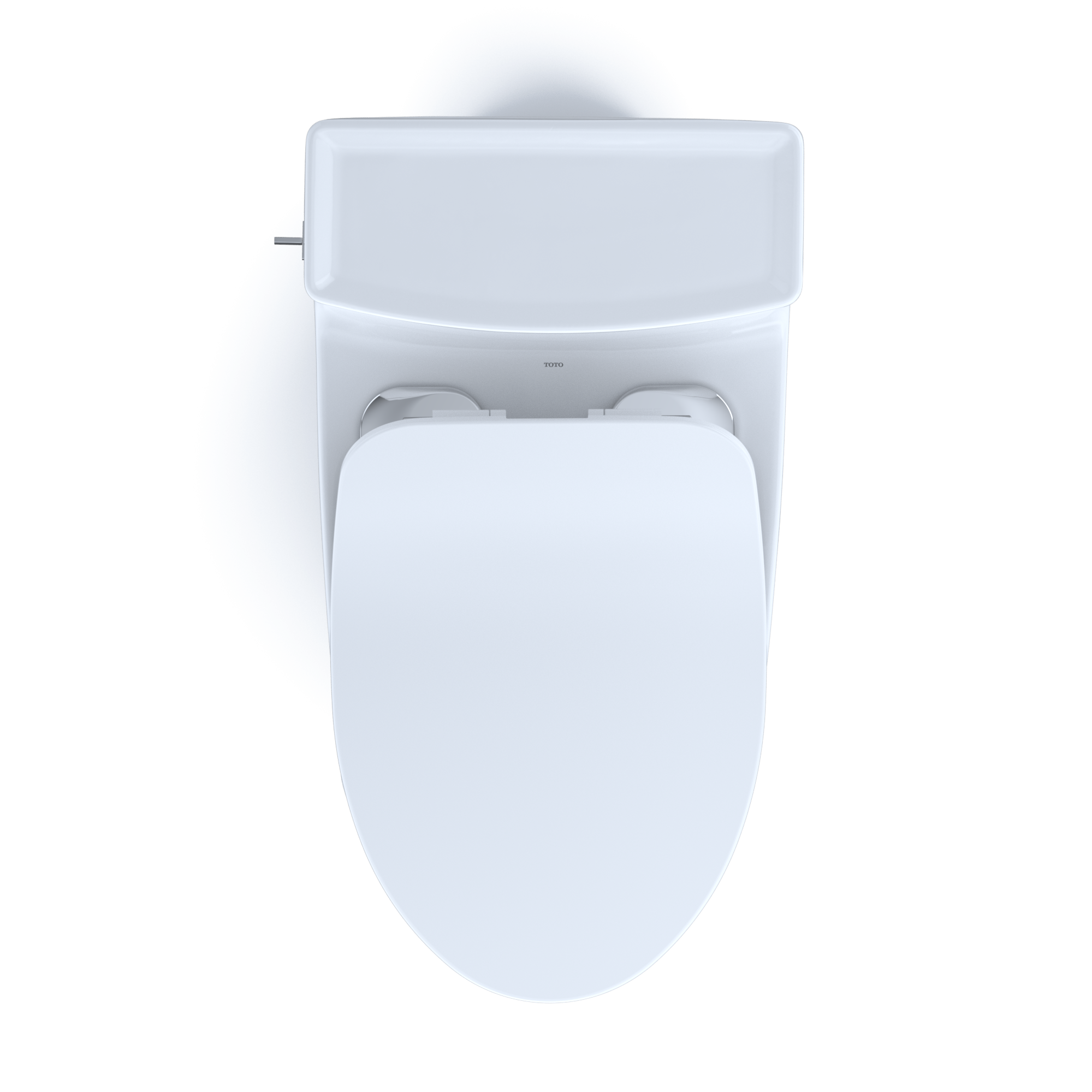 TOTO Legato One-Piece Elongated 1.28 GPF Toilet with CEFIONTECT and SoftClose Seat, WASHLET+ Ready, Cotton White, Vitreous China, MS624234CEFG#01
