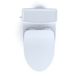 TOTO Legato One-Piece Elongated 1.28 GPF Toilet with CEFIONTECT and SoftClose Seat, WASHLET+ Ready, Cotton White, Vitreous China, MS624234CEFG#01