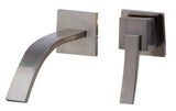 ALFI Brushed Nickel Single Lever Wallmount Bathroom Faucet, AB1256-BN