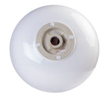 Eago 17.88" x 17.88" Round Above Mount Porcelain Bathroom Sink, White, No Faucet Hole, BA351