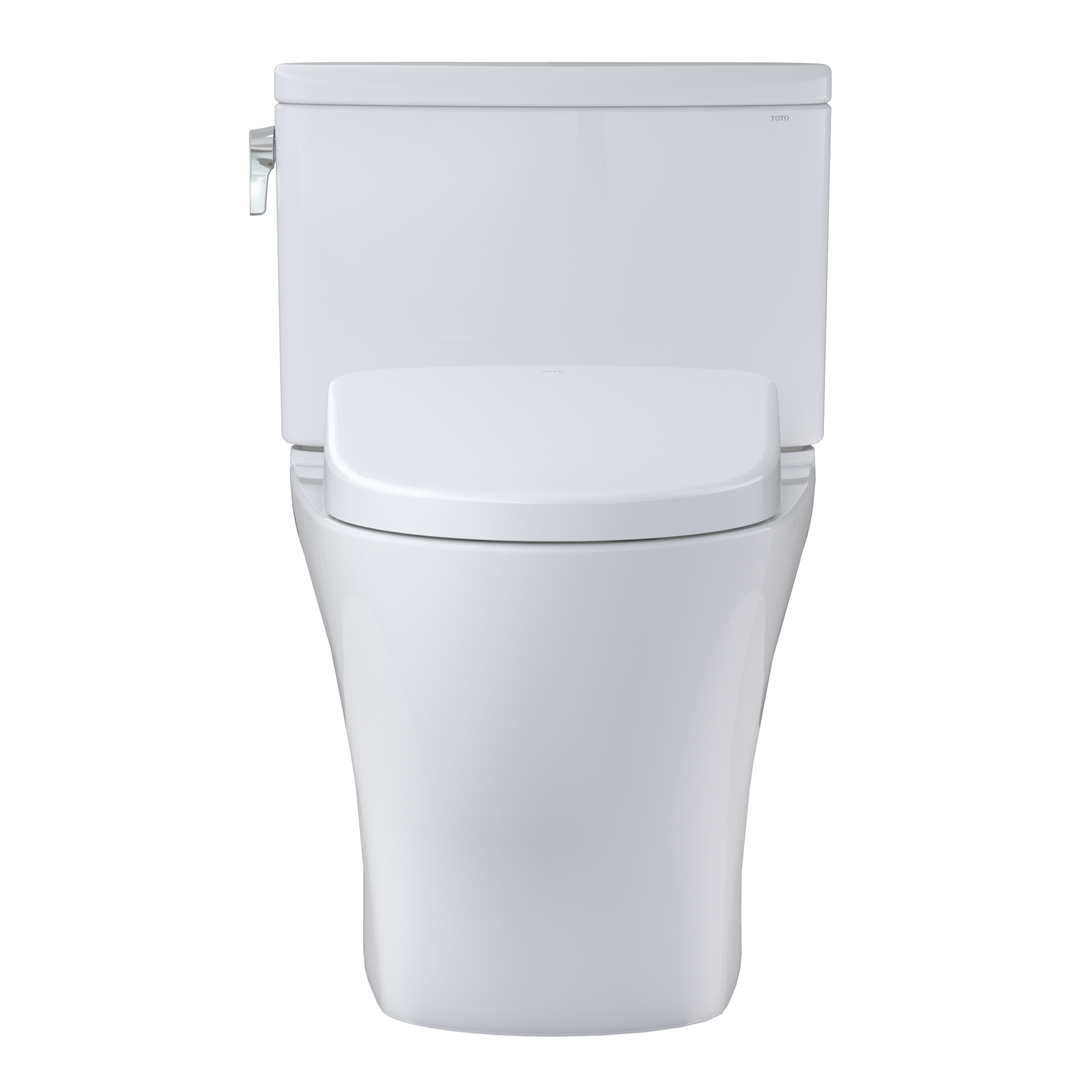 TOTO WASHLET+ Nexus Two-Piece Elongated 1.28 GPF Toilet with Auto Flush S7 Contemporary Bidet Seat, Cotton White, Vitreous China|Plastic, MW4424726CEFGA#01