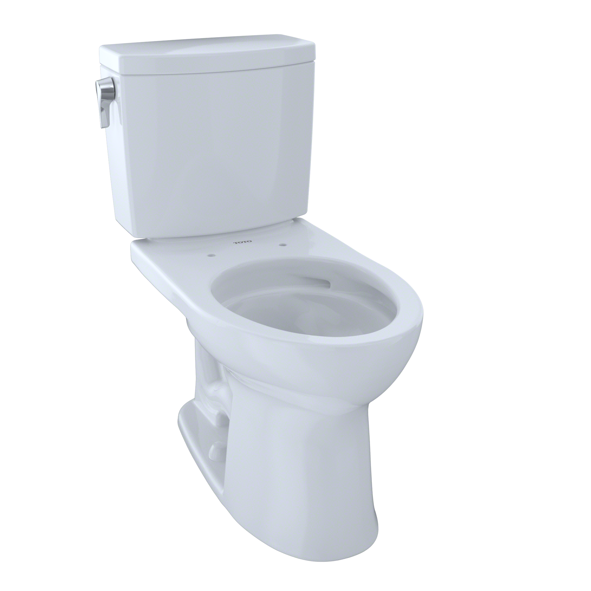 TOTO Drake II 1G Two-Piece Elongated 1.0 GPF Universal Height Toilet with CEFIONTECT, Cotton White, Vitreous China, CST454CUFG#01
