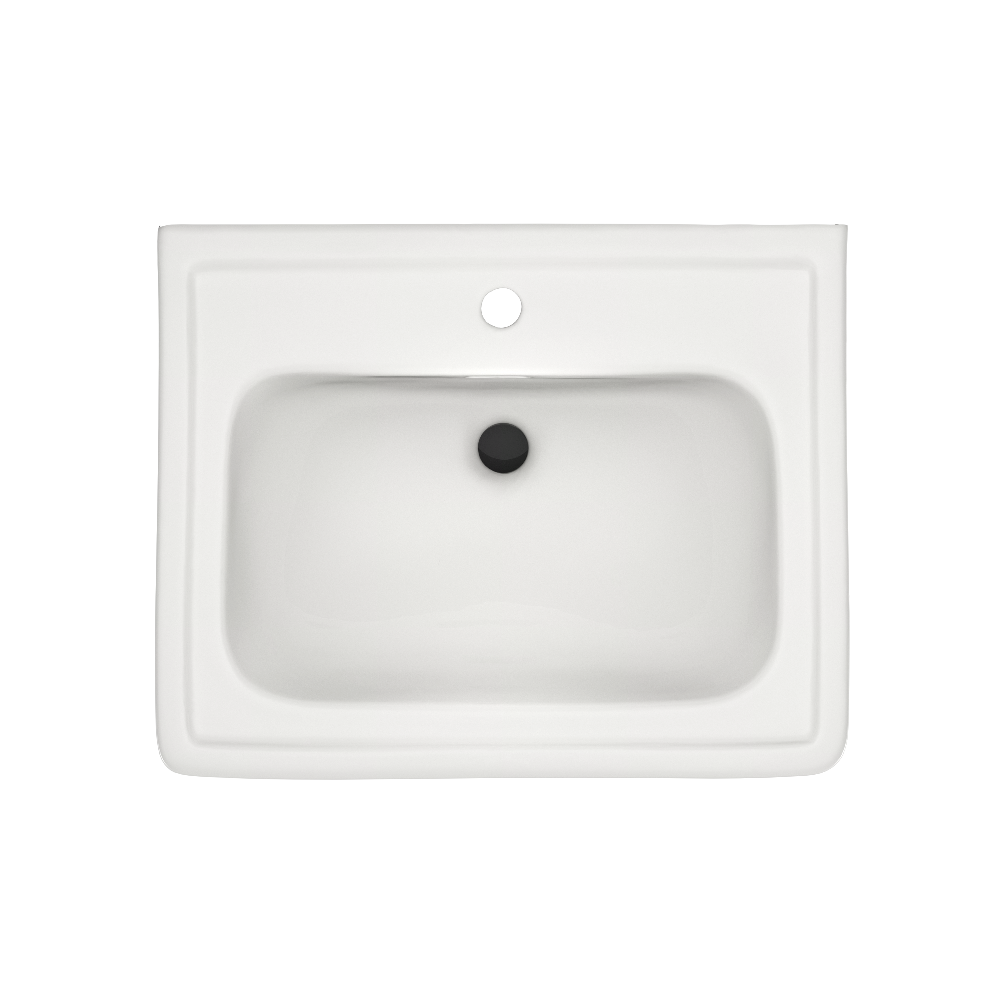 TOTO Promenade 24" x 19-1/4" Rectangular Pedestal Bathroom Sink for Single Hole Faucets, Colonial White, Vitreous China, LPT532N#11