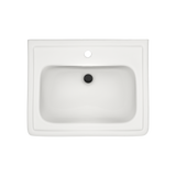 TOTO Promenade 24" x 19-1/4" Rectangular Pedestal Bathroom Sink for Single Hole Faucets, Colonial White, Vitreous China, LPT532N#11