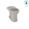 TOTO Drake II Universal Height Round Toilet Bowl with CEFIONTECT, Bone, Vitreous China, C453CUFG#03