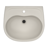 TOTO Supreme Oval Wall-Mount Bathroom Sink with CeFiONtect and Shroud for Single Hole Faucets, Sedona Beige, Vitreous China, LHT241G#12