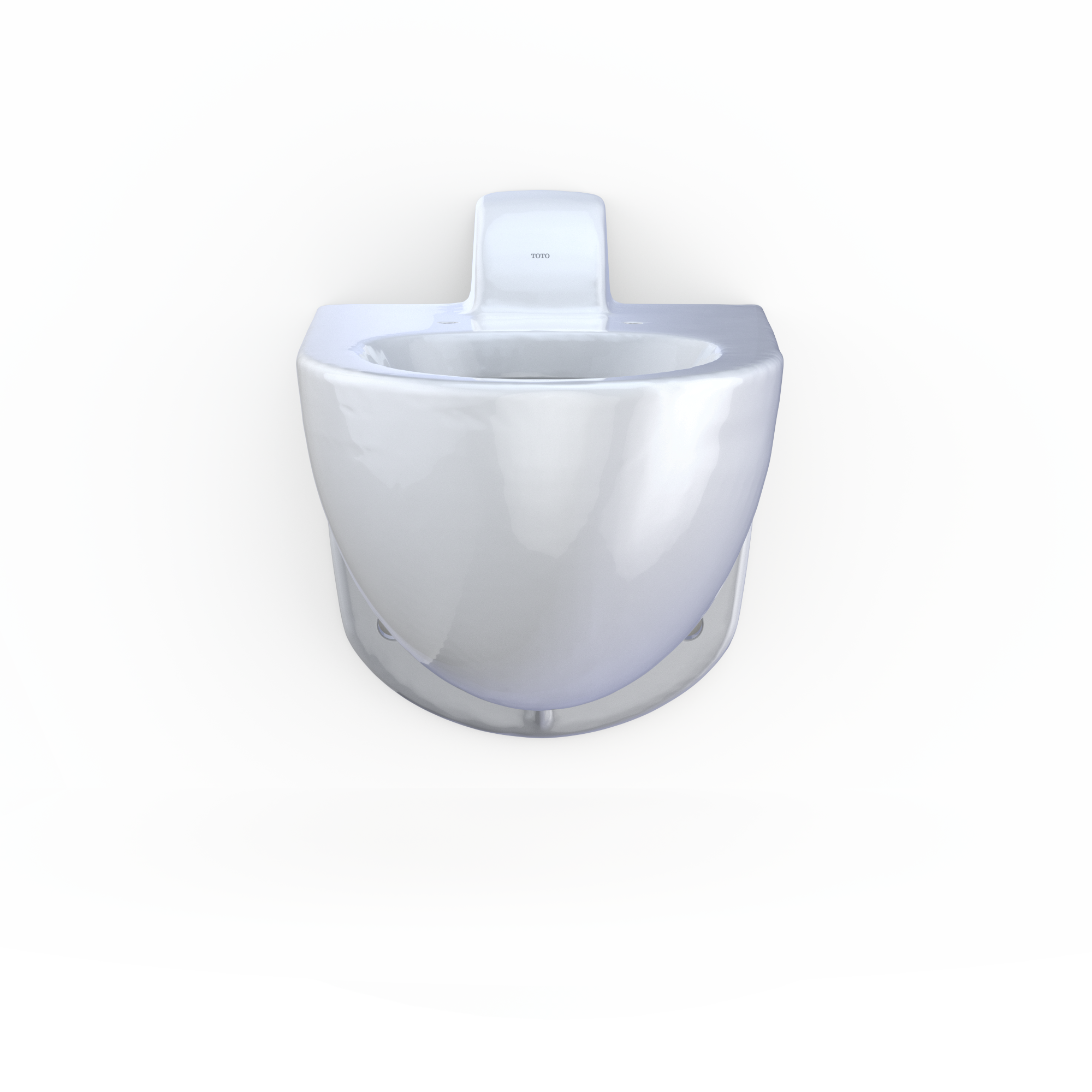 TOTO TORNADO FLUSH Commercial Flushometer Wall-Mounted Toilet, Elongated, Cotton White, Vitreous China, CT728CUV#01