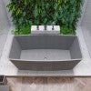 Alternate Image for ALFI brand 71" Concrete Free Standing Rectangle Bathtub, Gray Matte, ABCO71TUB