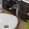 ALFI Brushed Nickel Single Hole Tall Waterfall Bathroom Faucet, AB1597-BN