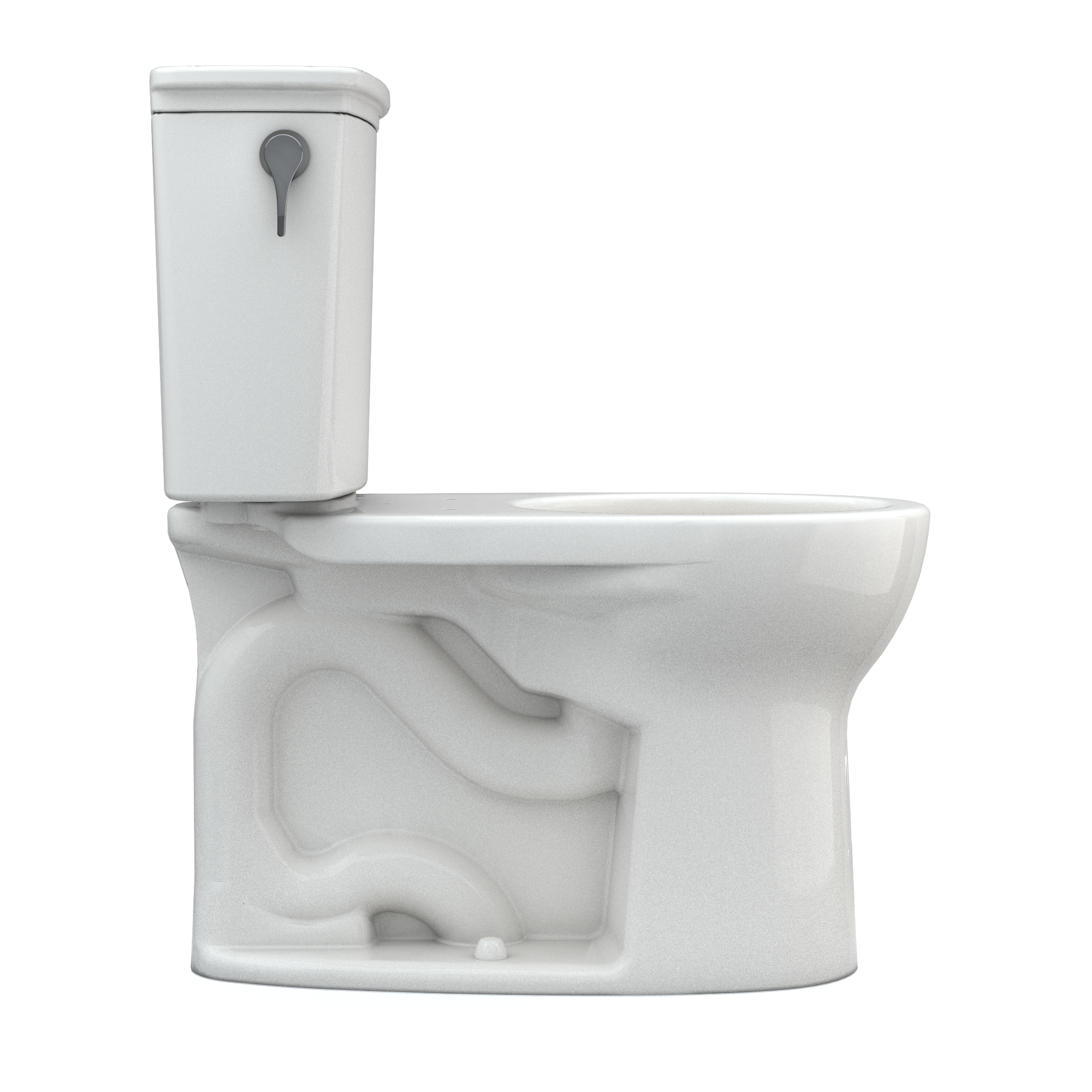 TOTO Drake Transitional Two-Piece Round 1.28 GPF Universal Height TORNADO FLUSH Toilet with CEFIONTECT, Colonial White, Vitreous China, CST785CEFG#11
