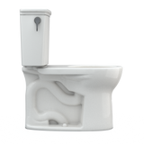 TOTO Drake Transitional Two-Piece Round 1.28 GPF Universal Height TORNADO FLUSH Toilet with CEFIONTECT, Colonial White, Vitreous China, CST785CEFG#11