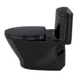 TOTO Nexus One-Piece Elongated 1.28 GPF Universal Height Toilet with SS124 SoftClose Seat, WASHLET+ Ready, Ebony, Vitreous China, MS642124CEF#51