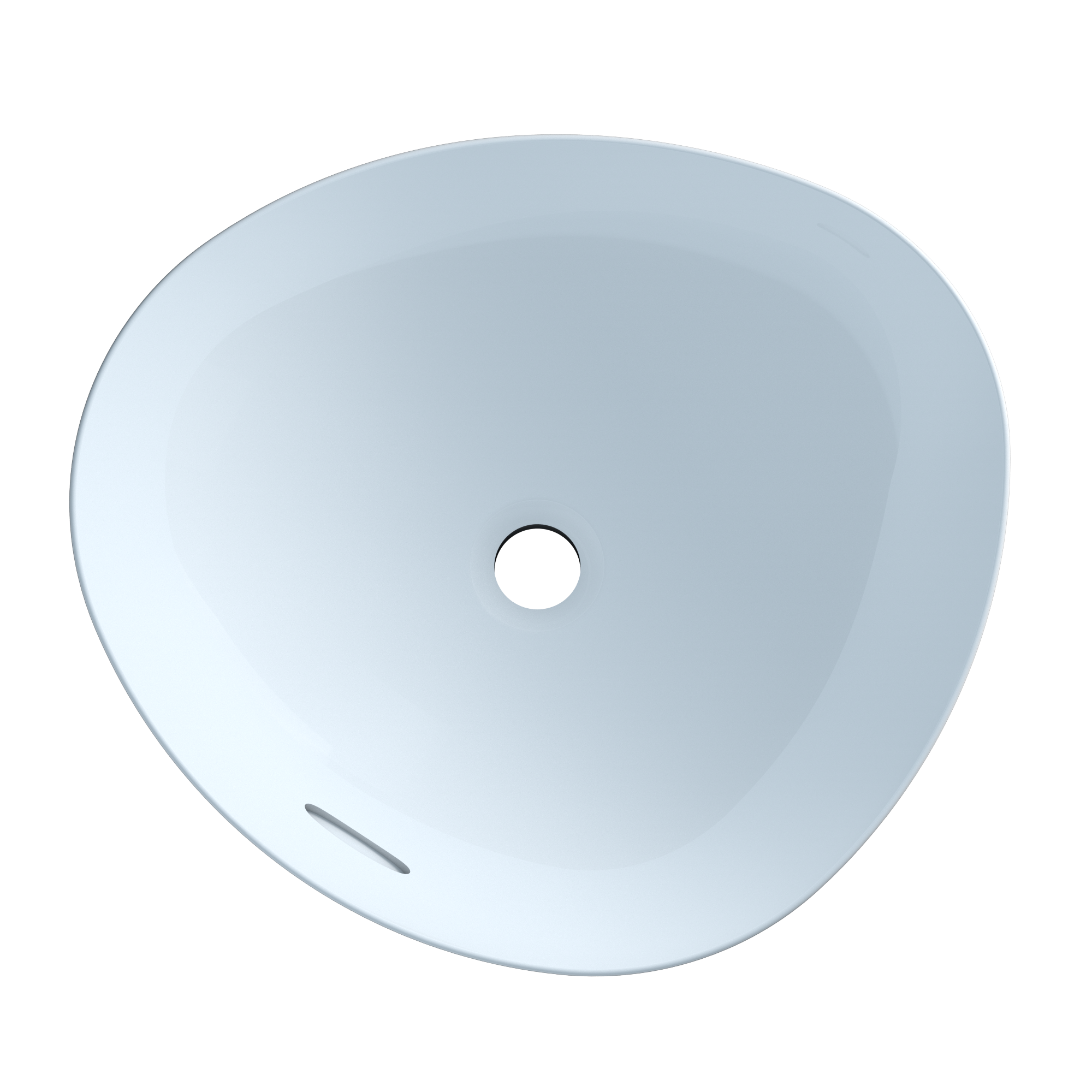 TOTO Kiwami Asymmetrical Vessel Bathroom Sink with CEFITONTECT, Cotton White, Ceramic, LT477G#01