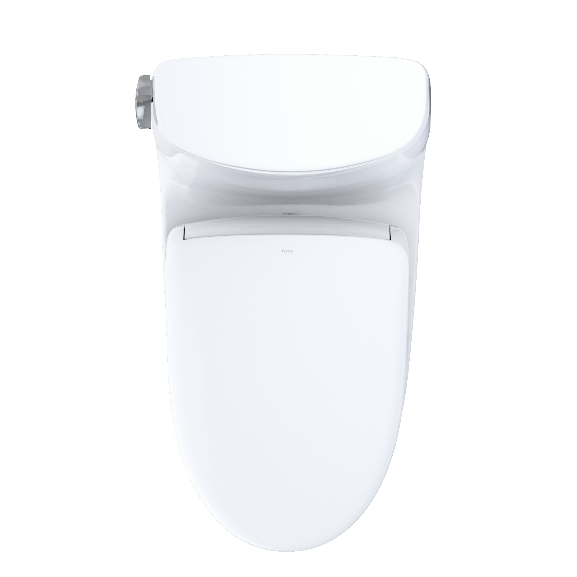 TOTO WASHLET+ Carlyle II One-Piece Elongated 1.28 GPF Toilet with Auto Flush WASHLET+ S7 Contemporary Bidet Seat, Cotton White, Vitreous China|Plastic, MW6144726CEFGA#01