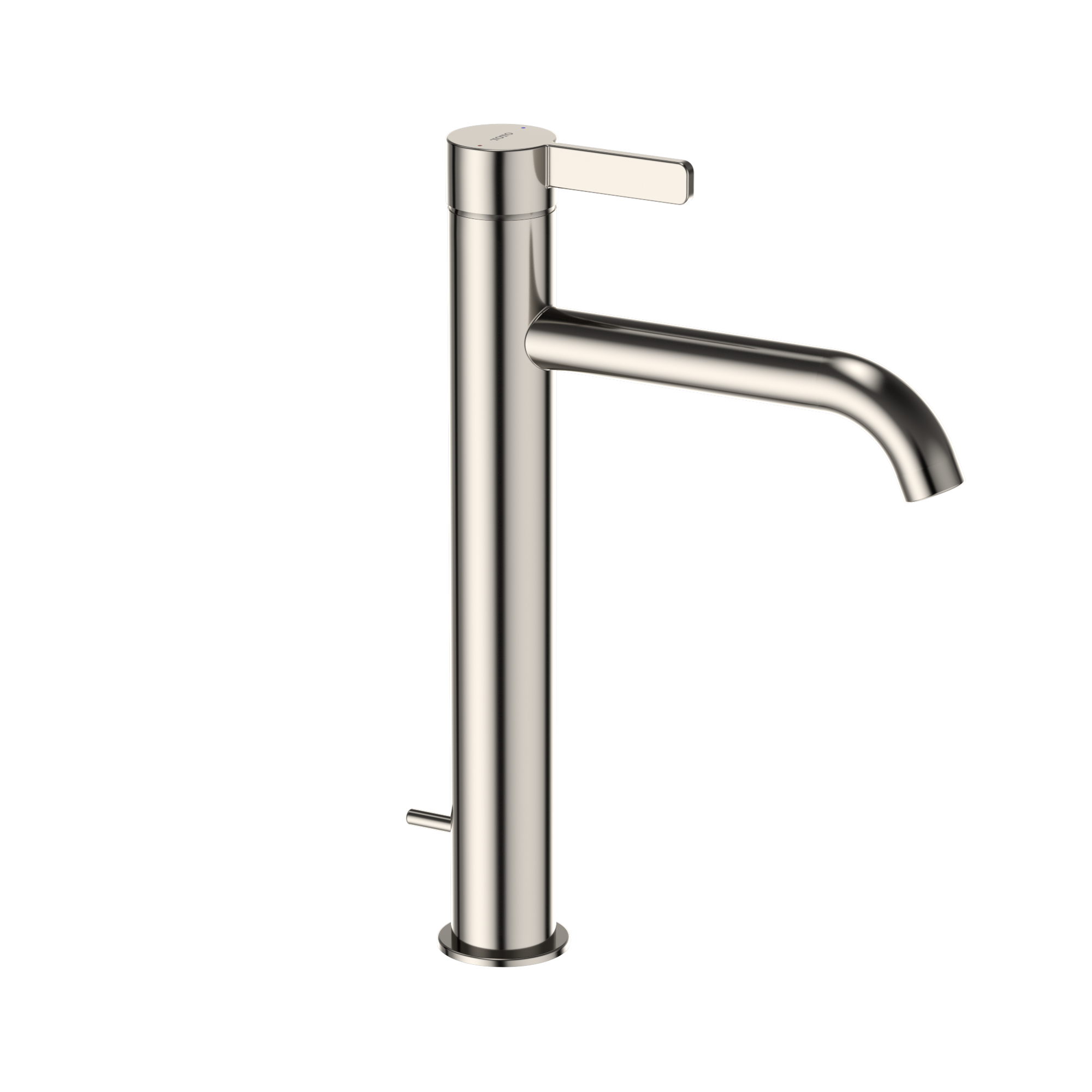 TOTO GF 1.2 GPM Single Handle Vessel Bathroom Sink Faucet with COMFORT GLIDE Technology, Polished Nickel, Stainless Steel, TLG11305U#PN