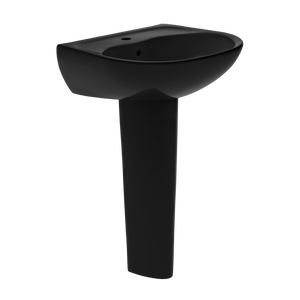 Alternate Image for TOTO Supreme Oval Basin Pedestal Bathroom Sink for Single Hole Faucets, Ebony, Vitreous China, LPT241#51