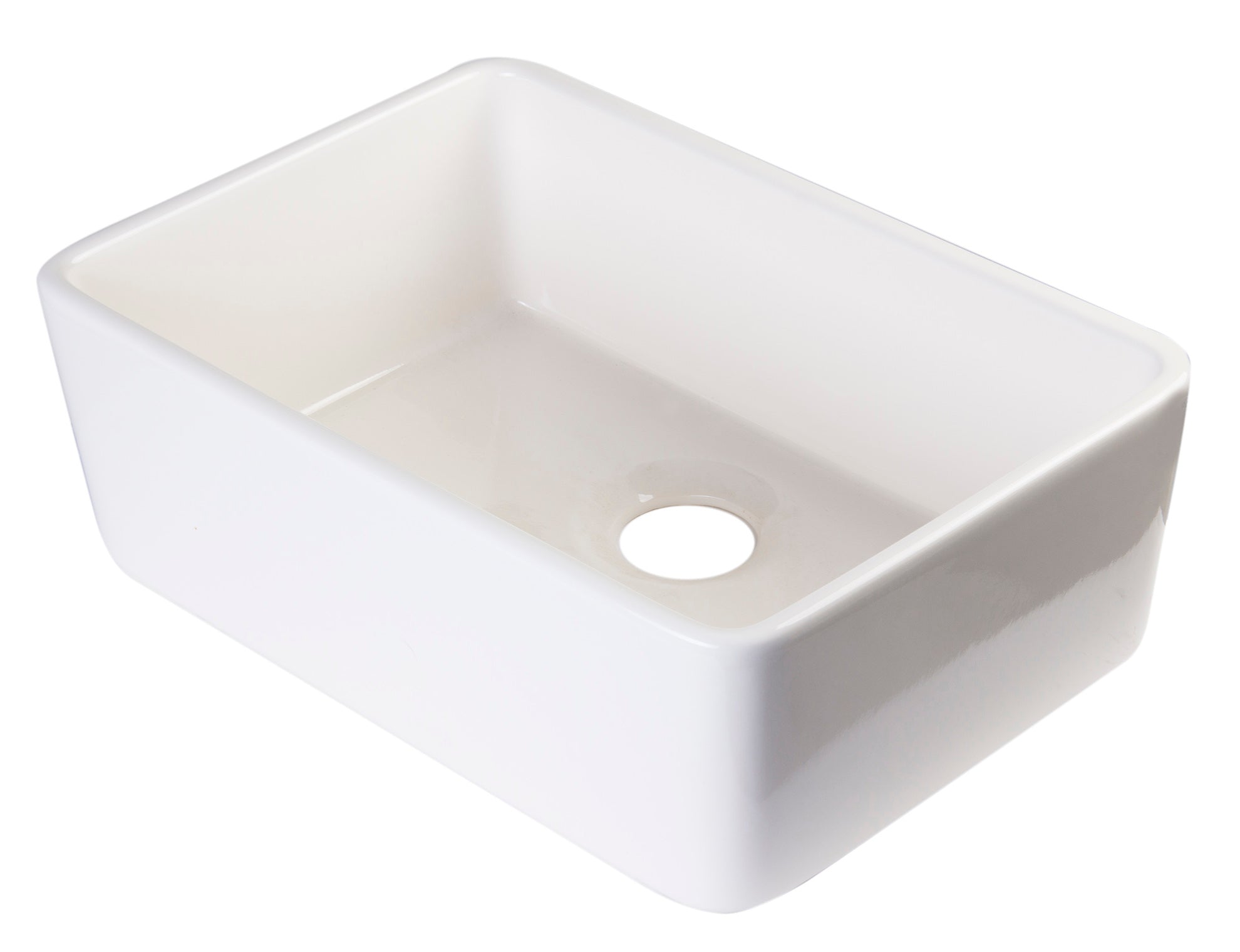 Alternate Image for ALFI brand 23" Under Mount Fireclay Kitchen Sink, Biscuit, No Faucet Hole, AB503UM-B