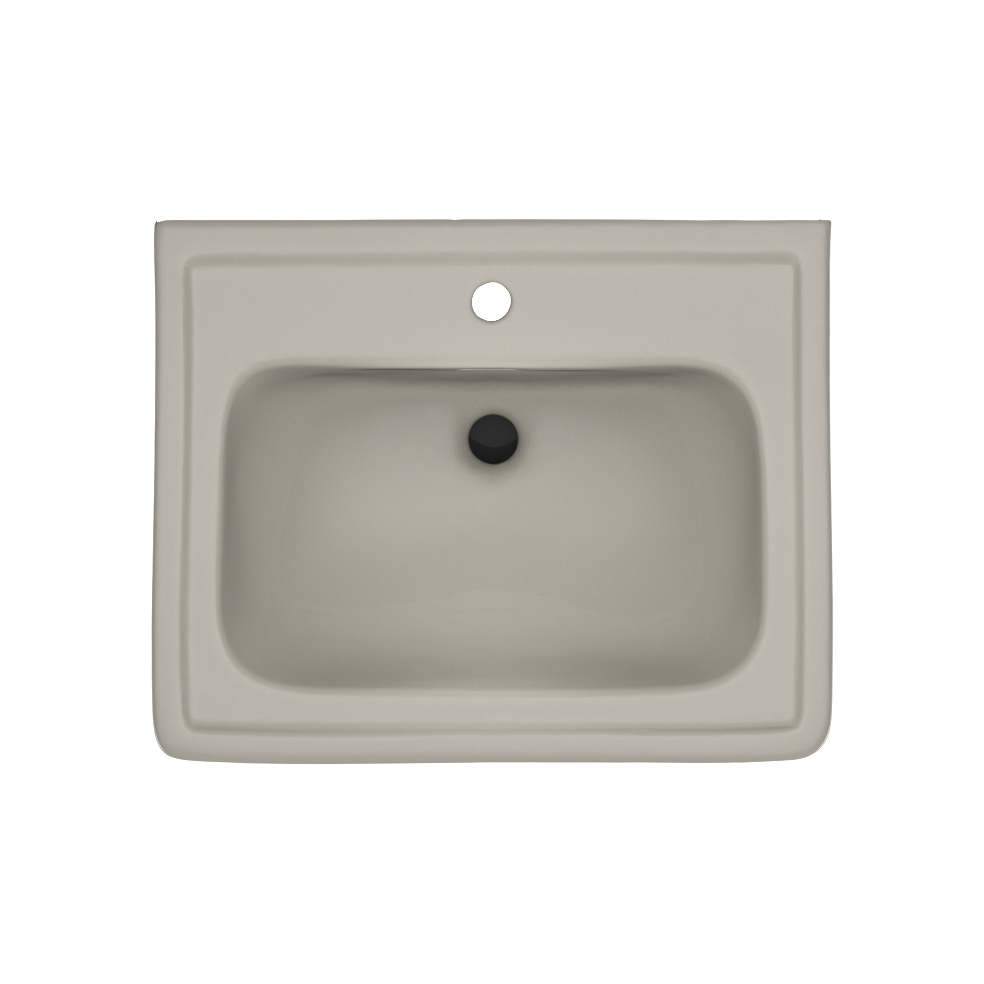 TOTO Promenade 24" x 19-1/4" Rectangular Pedestal Bathroom Sink for Single Hole Faucets, Bone, Vitreous China, LPT532N#03
