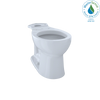 TOTO Entrada Universal Height Round Toilet Bowl, Cotton White, Vitreous China, C243EF#01