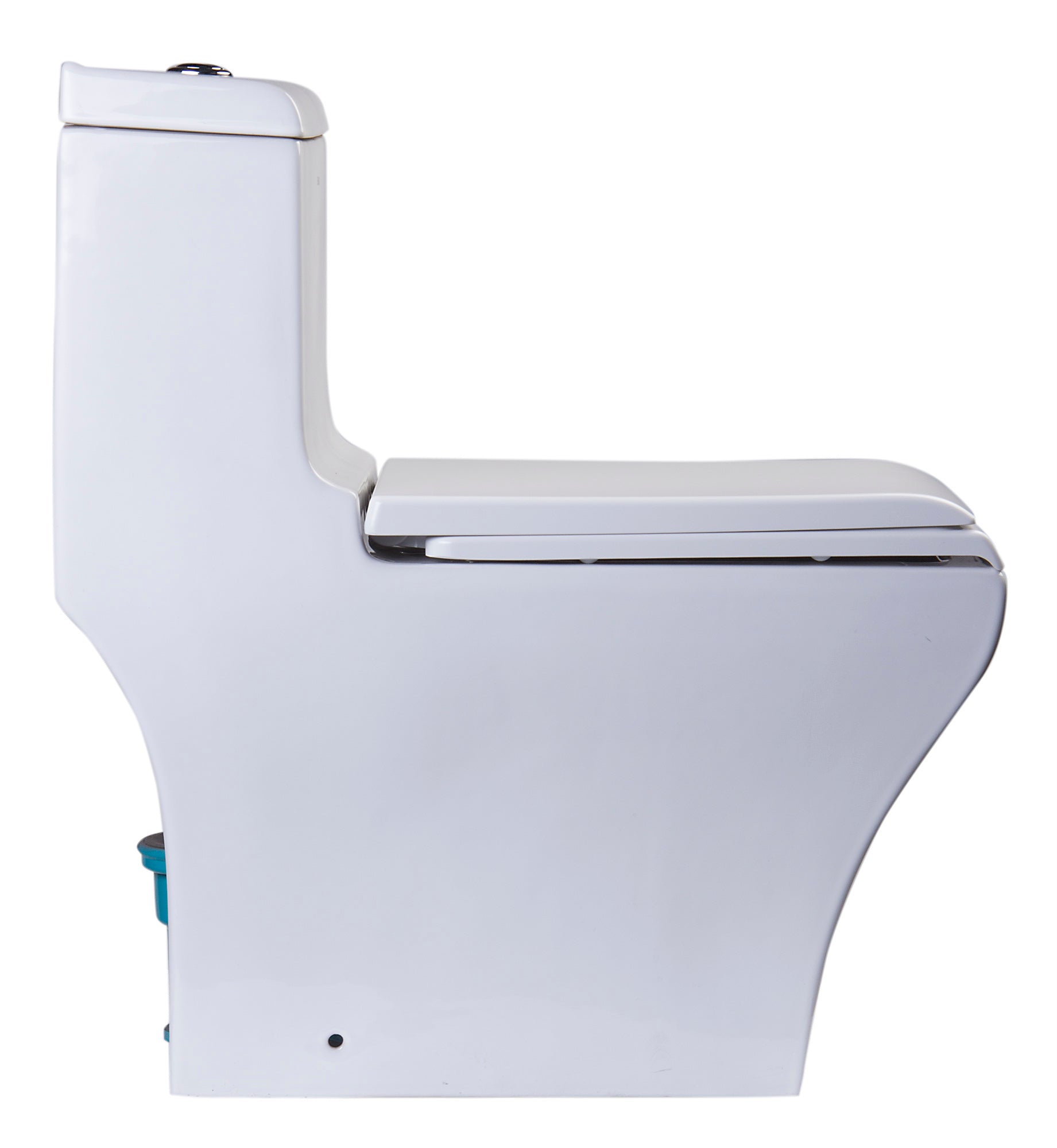 EAGO Porcelain, White, TB356 Dual Flush One Piece High-Efficiency Low Flush Ceramic Toilet