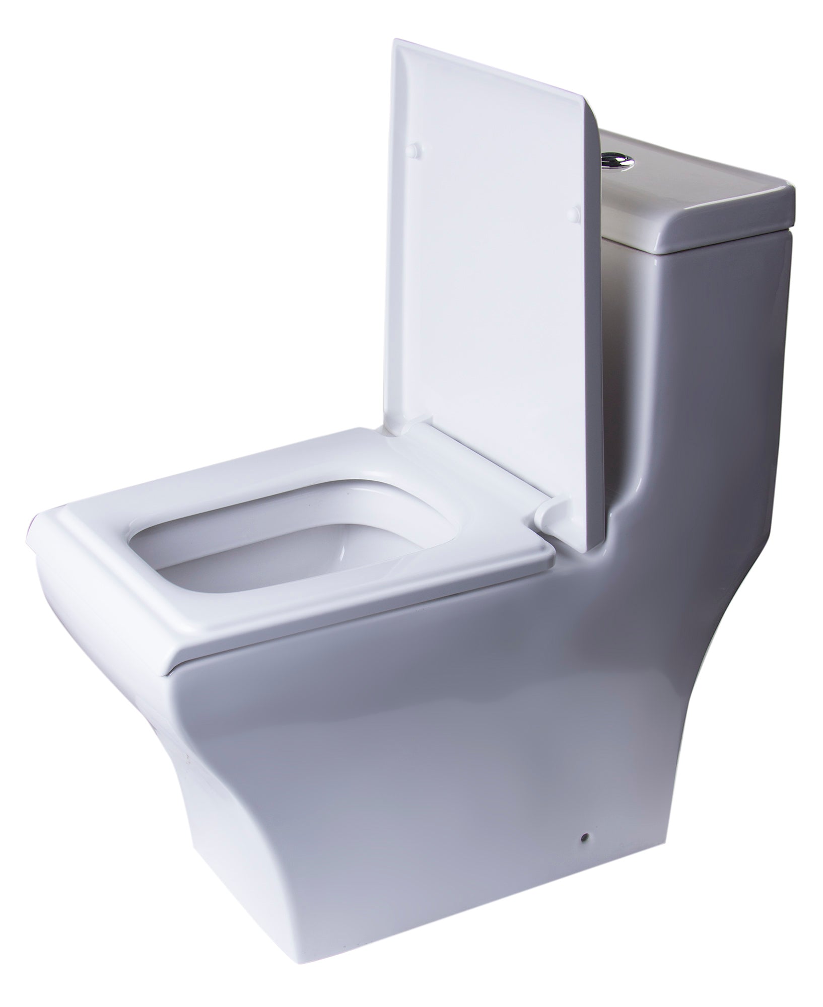 EAGO Porcelain, White, TB356 Dual Flush One Piece High-Efficiency Low Flush Ceramic Toilet