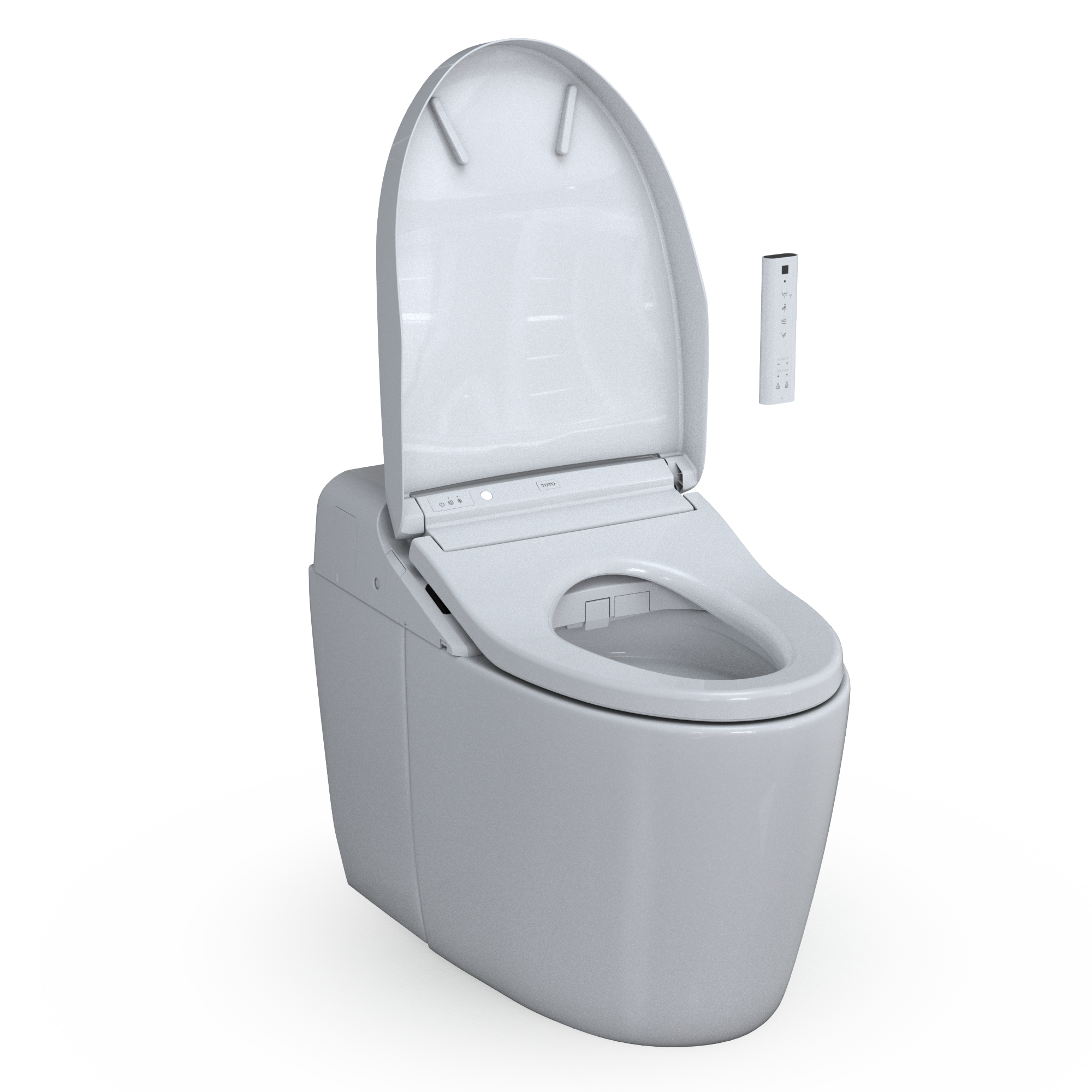 TOTO WASHLET G450 1.0 or 0.8 GPF Smart Toilet with Integrated Bidet Seat and CEFIONTECT, Cotton White, Vitreous China|Plastic, MS922CUMFG#01