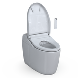 TOTO WASHLET G450 1.0 or 0.8 GPF Smart Toilet with Integrated Bidet Seat and CEFIONTECT, Cotton White, Vitreous China|Plastic, MS922CUMFG#01