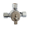 Toto Manual Mixing Valve for EcoPower Faucets, Polished Chrome, Brass, TLM10