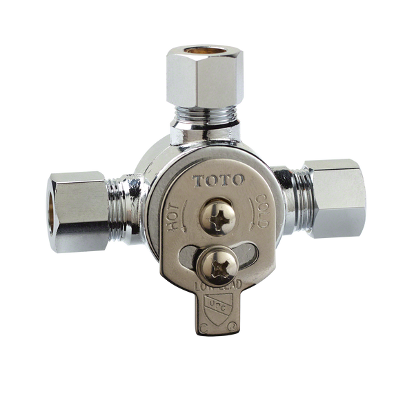 Toto Manual Mixing Valve for EcoPower Faucets, Polished Chrome, Brass, TLM10