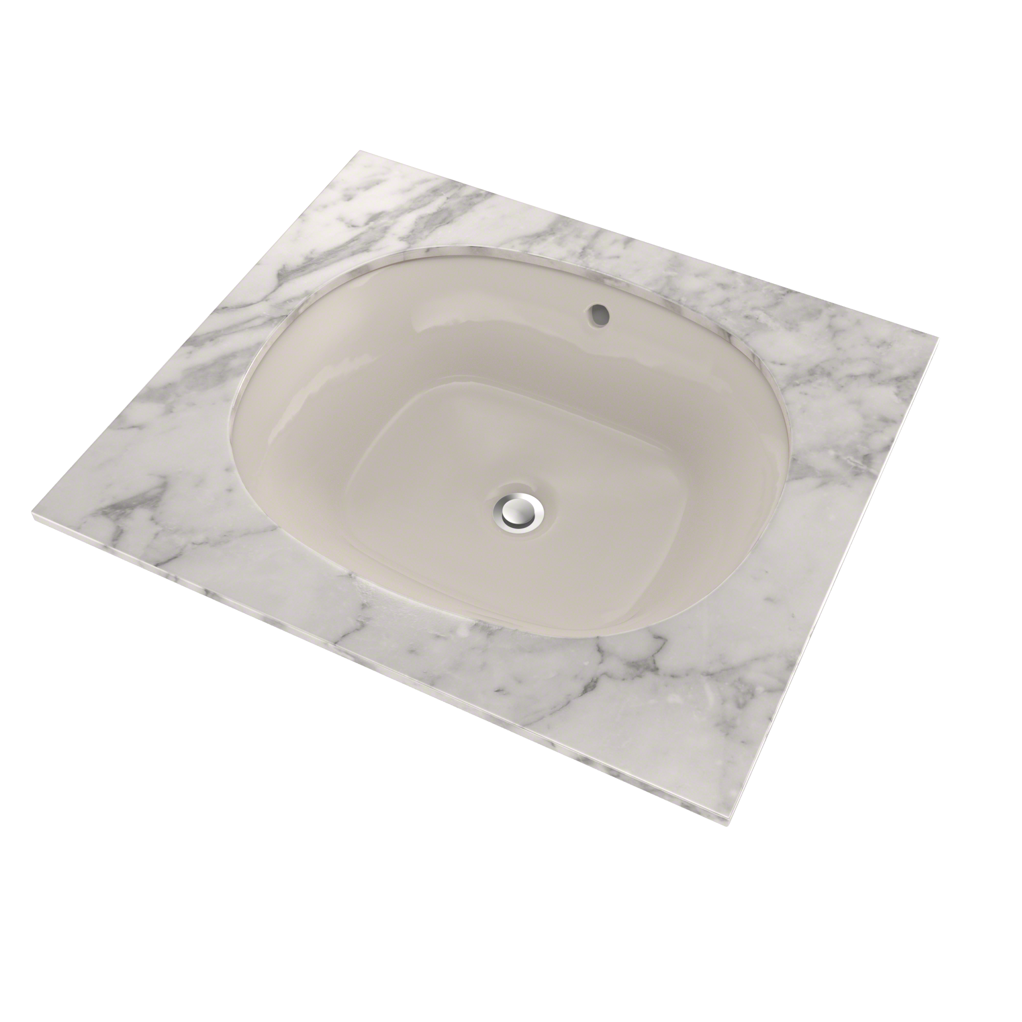TOTO Maris 17-5/8" x 14-9/16" Oval Undermount Bathroom Sink with CEFIONTECT, Sedona Beige, Vitreous China, LT483G#12