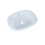 TOTO Maris 20-5/16" x 15-9/16" Oval Undermount Bathroom Sink with CEFIONTECT, Cotton White, Vitreous China, LT481G#01