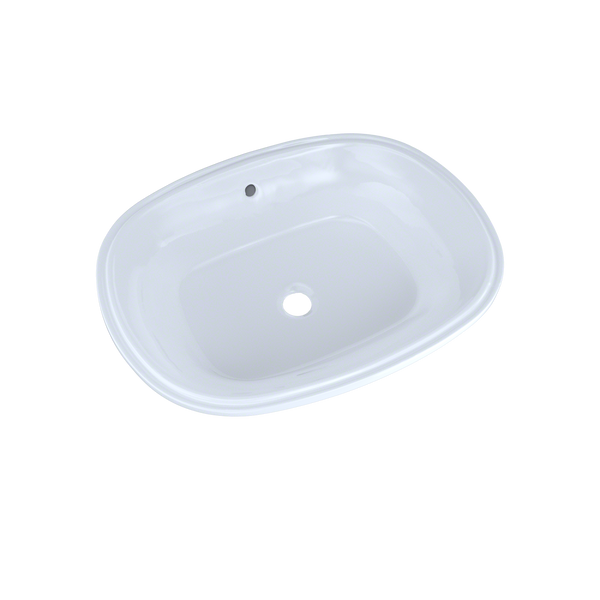 TOTO Maris 20-5/16" x 15-9/16" Oval Undermount Bathroom Sink with CEFIONTECT, Cotton White, Vitreous China, LT481G#01