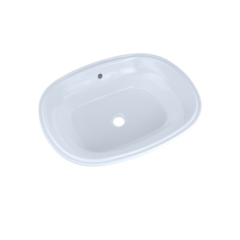 TOTO Maris 20-5/16" x 15-9/16" Oval Undermount Bathroom Sink with CEFIONTECT, Cotton White, Vitreous China, LT481G#01