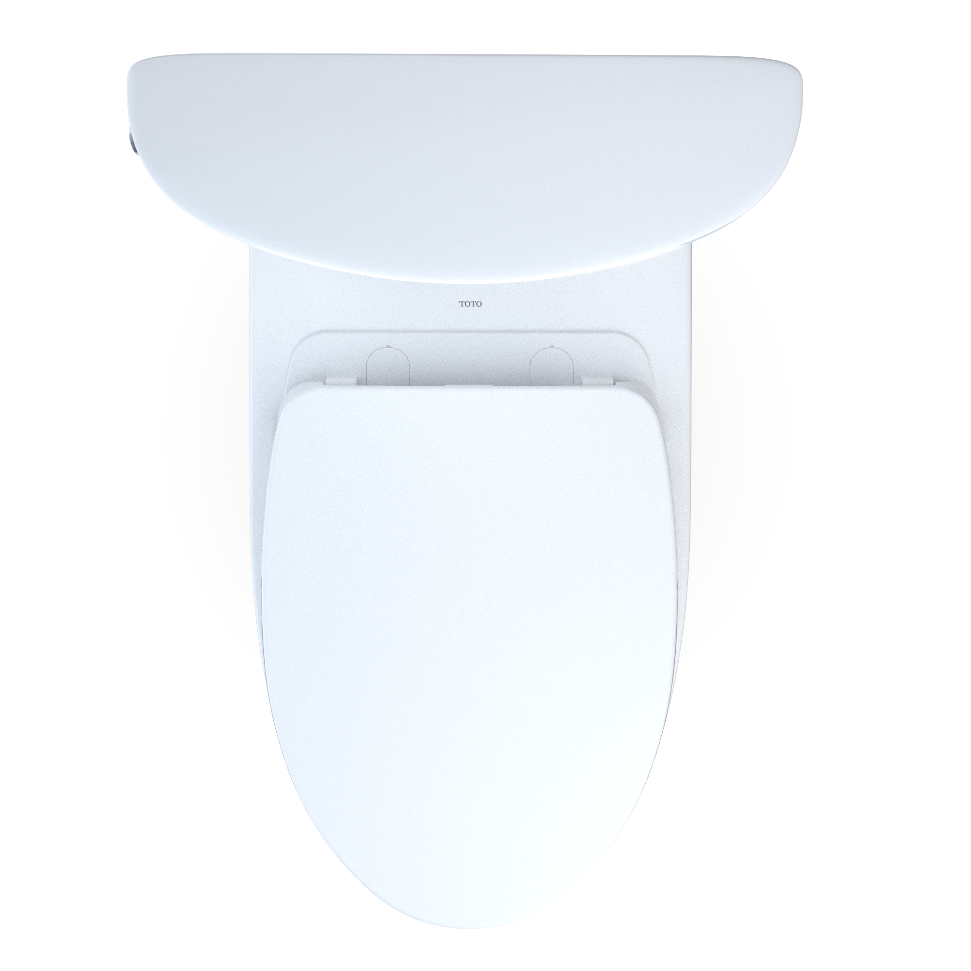 TOTO Aquia IV Arc Two-Piece Elongated Dual Flush 1.28 and 0.9 GPF Universal Height Toilet with CEFIONTECT, WASHLET+ Ready, Cotton White, Vitreous China, MS448124CEMFGN#01